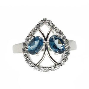 London Blue Topaz Promise Ring For Her Blue Topaz Birthstone Ring 925 Silver Anniversary Gift Mothers Day Gift November Birthstone Ring