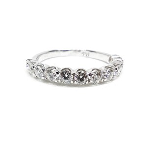 Moisasainte Stacking Ring Natural Moissanite Stackable Band Sterling Silver Moissanite Dainty Ring April Birthstone Ring Anniversary Gift