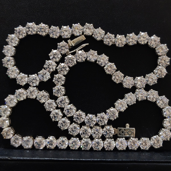 Moissanite Necklace Men - Etsy