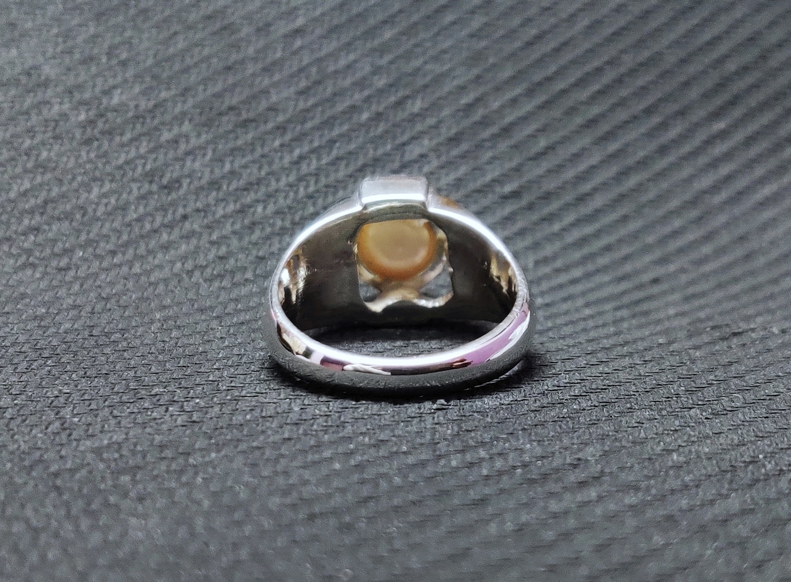 925 Silver Pearl Ring Men 9 Mm Round Pearl Band Mens Pearl Etsy