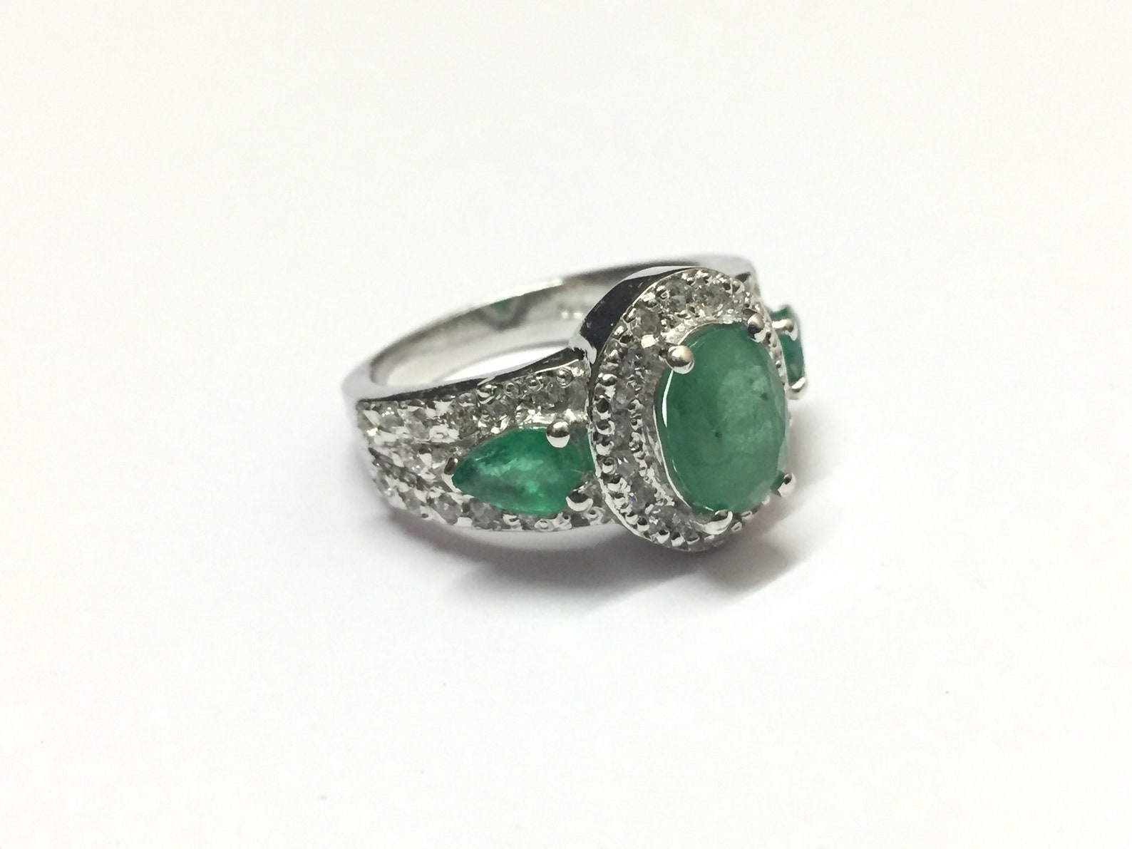 Natural Emerald Ring Emerald Vintage Ring Emerald Ring Men Etsy