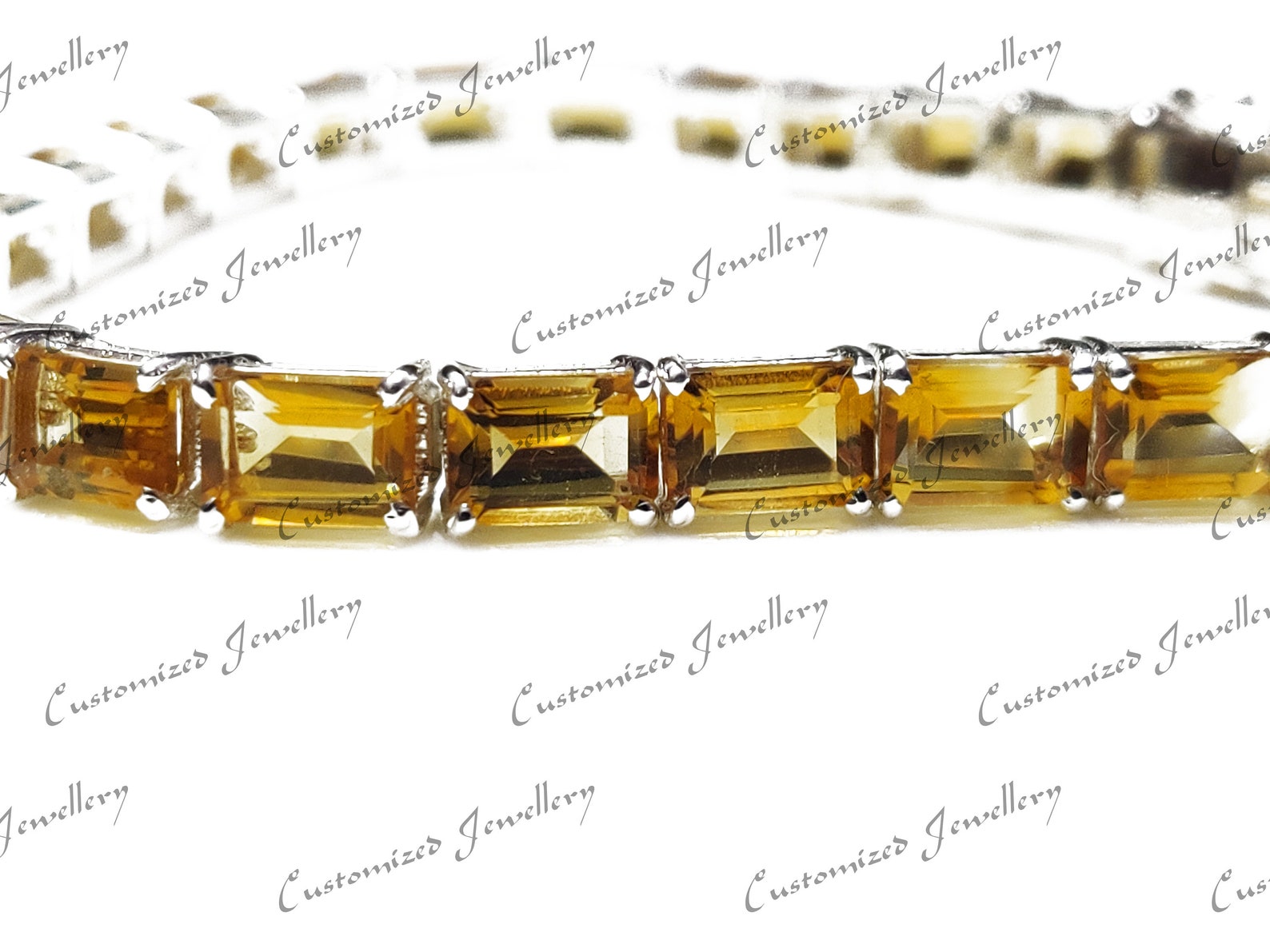 Citrine tennis bracelet Outlet