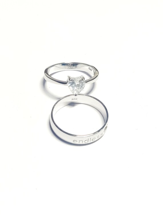 Coppia Di Anelli Infinito In Argento Sterling 925 – Nodo Incrociato Unisex – Regolabili – Rodiati – Gioiello Eterno Per Coppia - 4