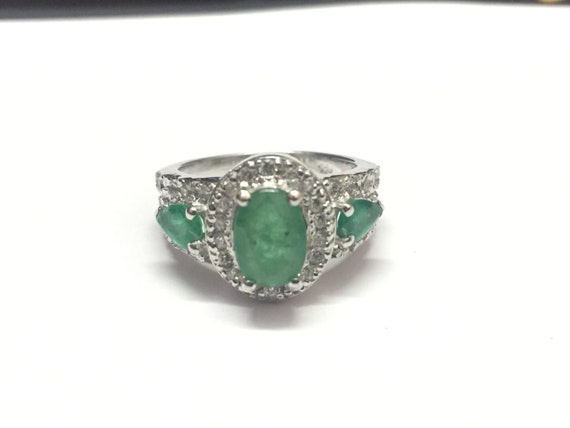 Natural Emerald Ring Emerald Vintage Ring Emerald Ring Men | Etsy