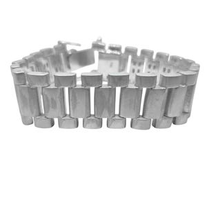 Pulsera de plata 925 para hombre, correa de plata de ley, regalo para el Día del Padre.