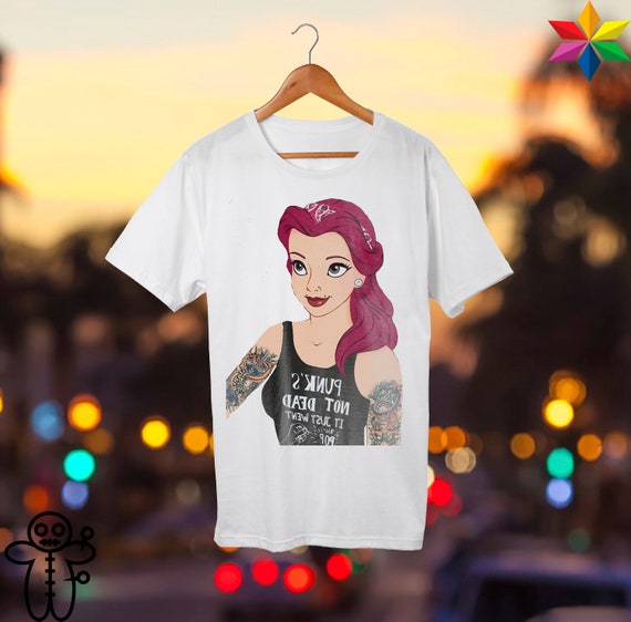 tattooed disney princess t shirt