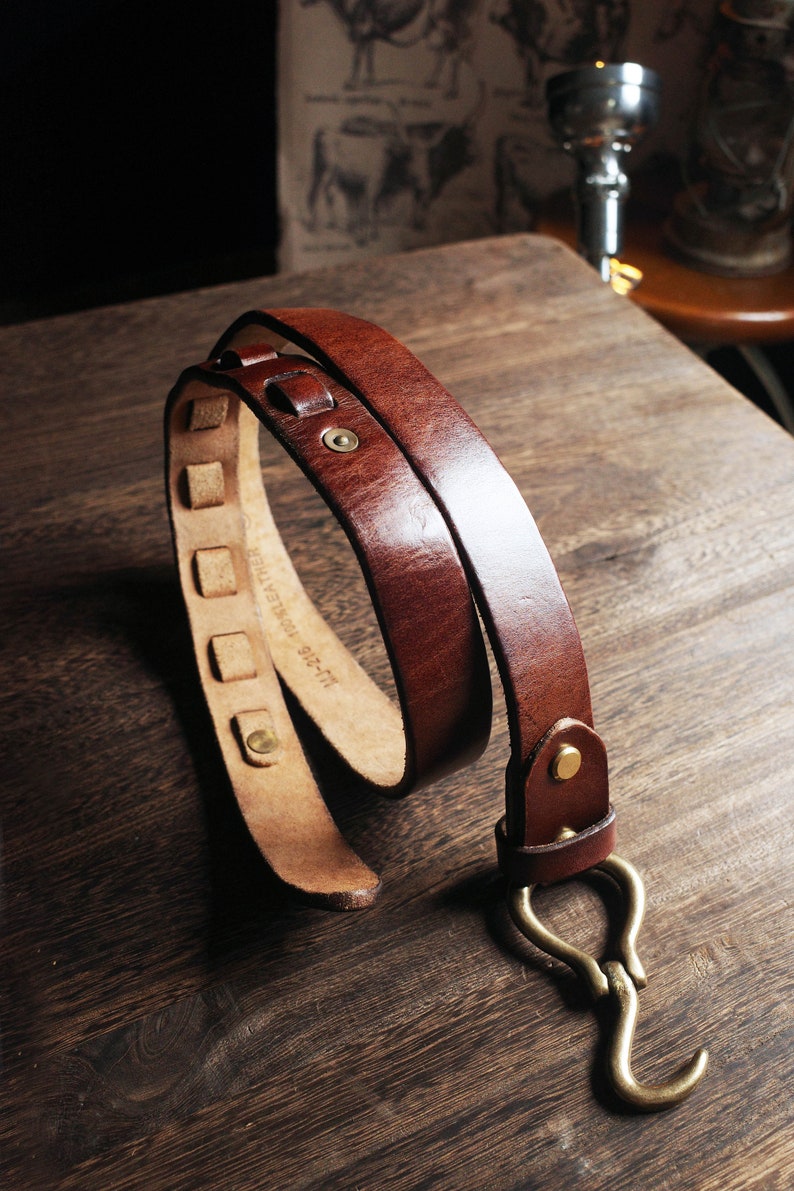 Handmade Mens Leather Belt,Vintage Leather Belt,Cavalry Buckle Leather Belt,Gifts for Him,Distressed Belt,Cavalry Cinch Belt image 9