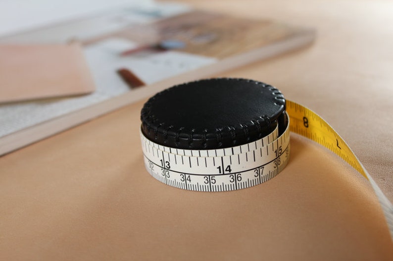 Portable Leather Retractable Tape Measure,Genuine Leather Measuring Tape image 10