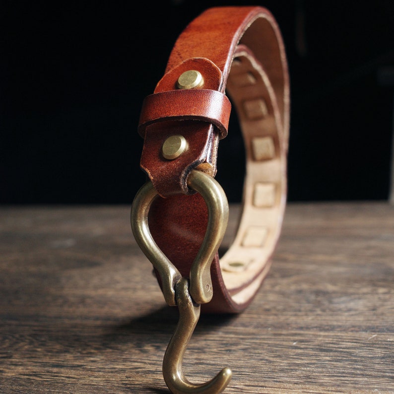 Handmade Mens Leather Belt,Vintage Leather Belt,Cavalry Buckle Leather Belt,Gifts for Him,Distressed Belt,Cavalry Cinch Belt image 7