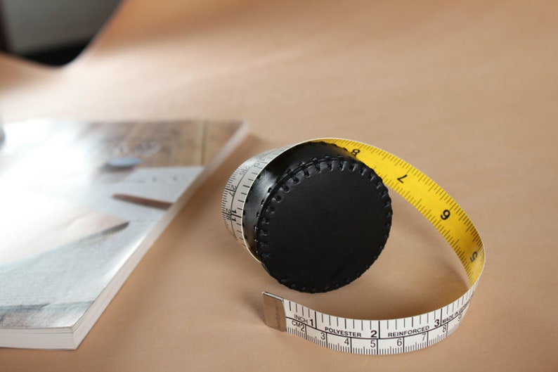 Portable Leather Retractable Tape Measure,Genuine Leather Measuring Tape image 8