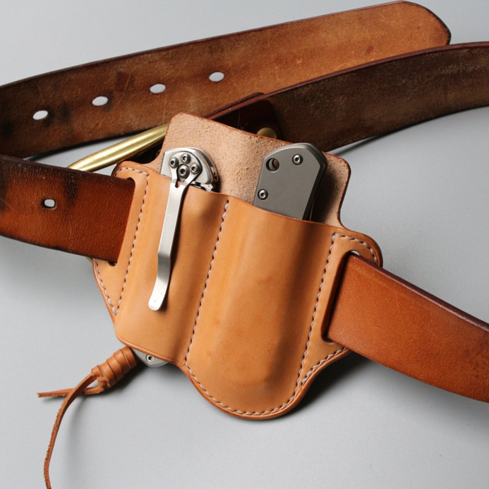 EDC leather belt sheathBelt organizer Etsy