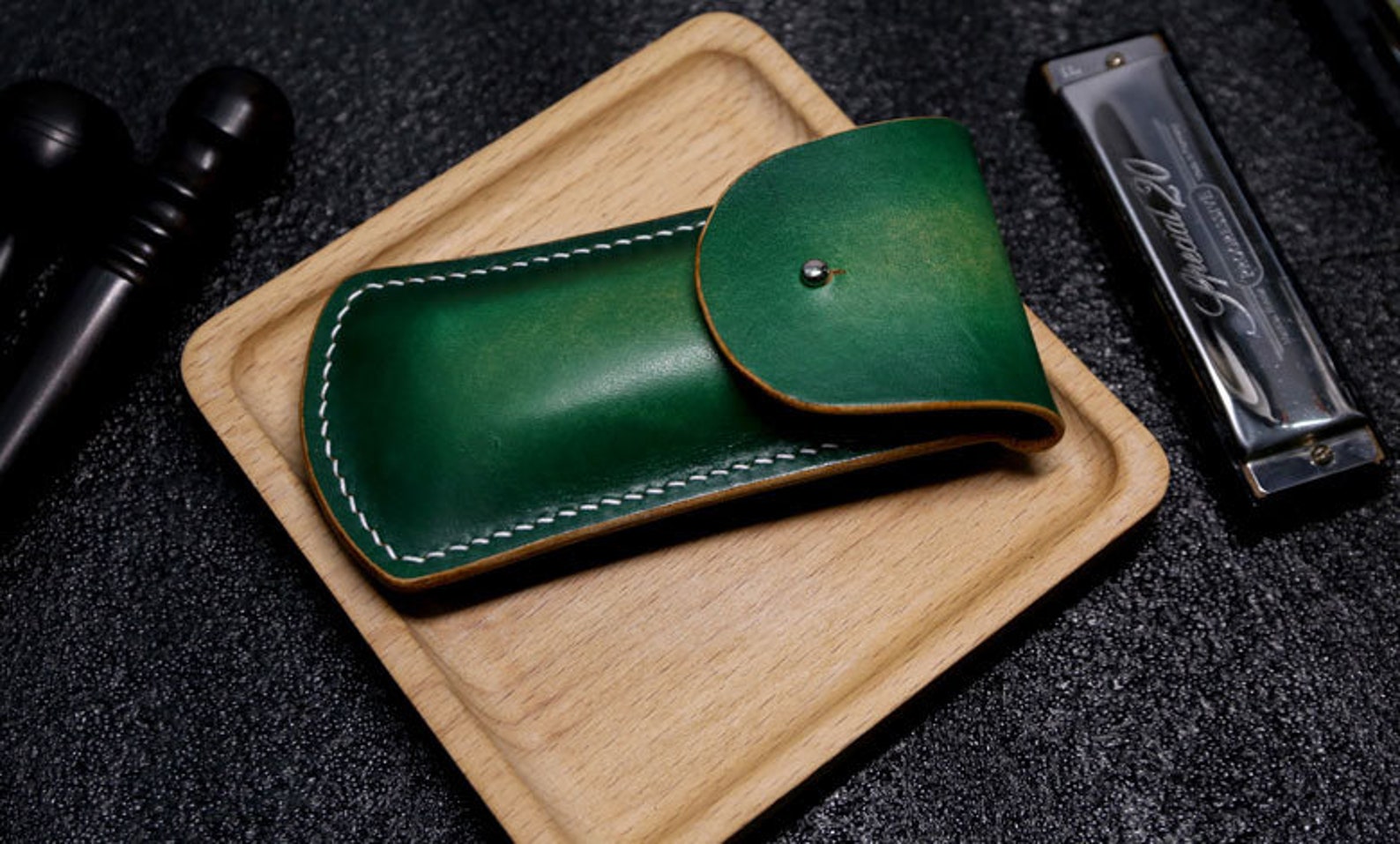 Custom Leather Harmonica Case10 Hole Harmonica Case Etsy UK