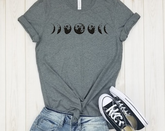 Moon Phases - Shirt, Moon Shirt, Moon Phases Tshirt, Moon, Moon Phases Tee, Space Shirt, Astronomy Shirt, Full Moon, Gift For Space Lover.