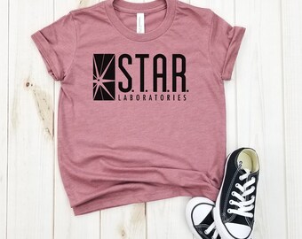 Flash Star Labs Kids T-Shirt Black
