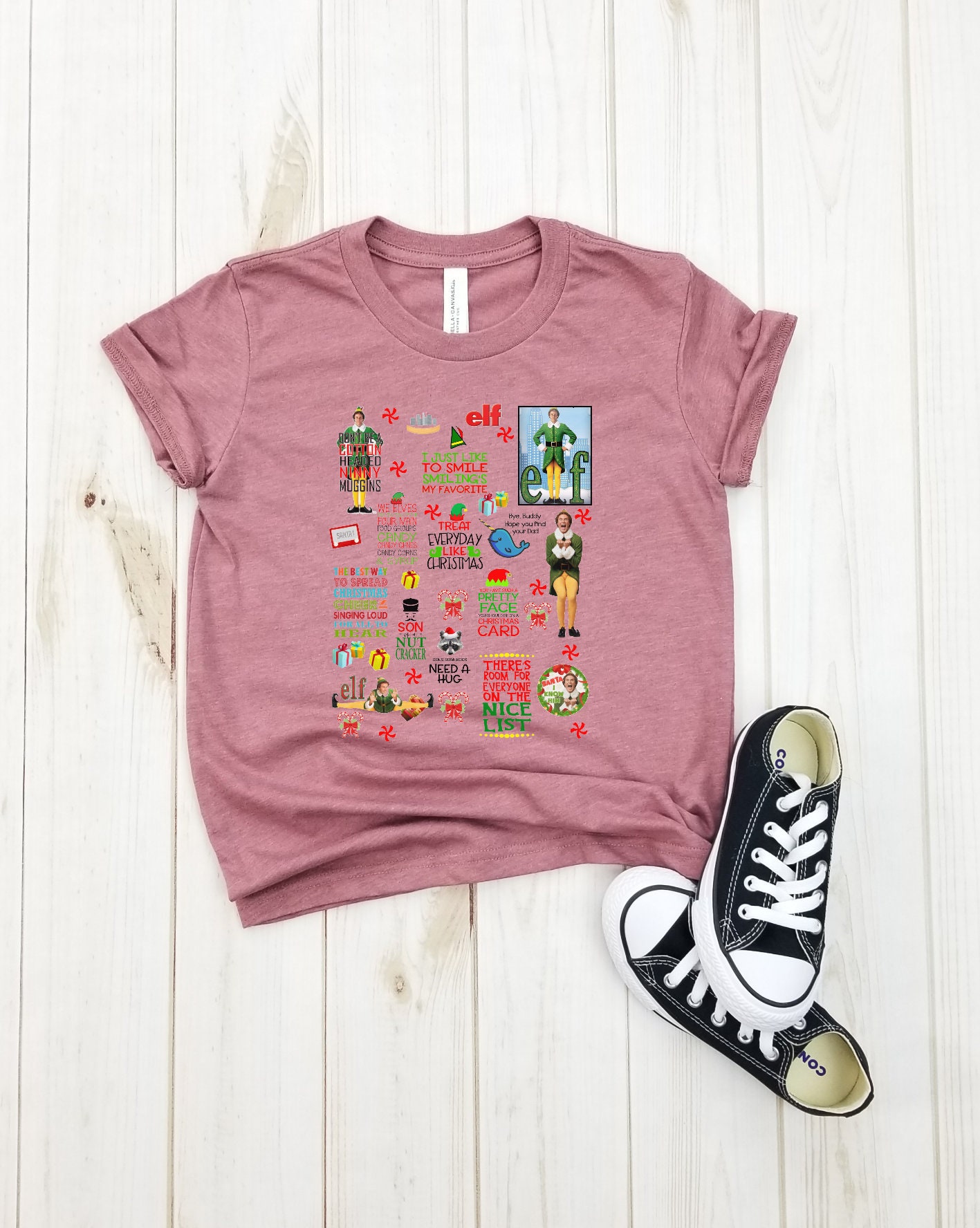 Elf Quote Youth Shirt Elf Shirt Christmas Pajamas Family Etsy