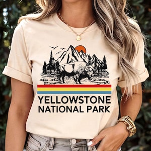 Buffalo Yellowstone National Park - Shirt, Zion, National Park Shirt, Everglades, Yosemite, Camping shirt, Grand Canyon, Nature shirt