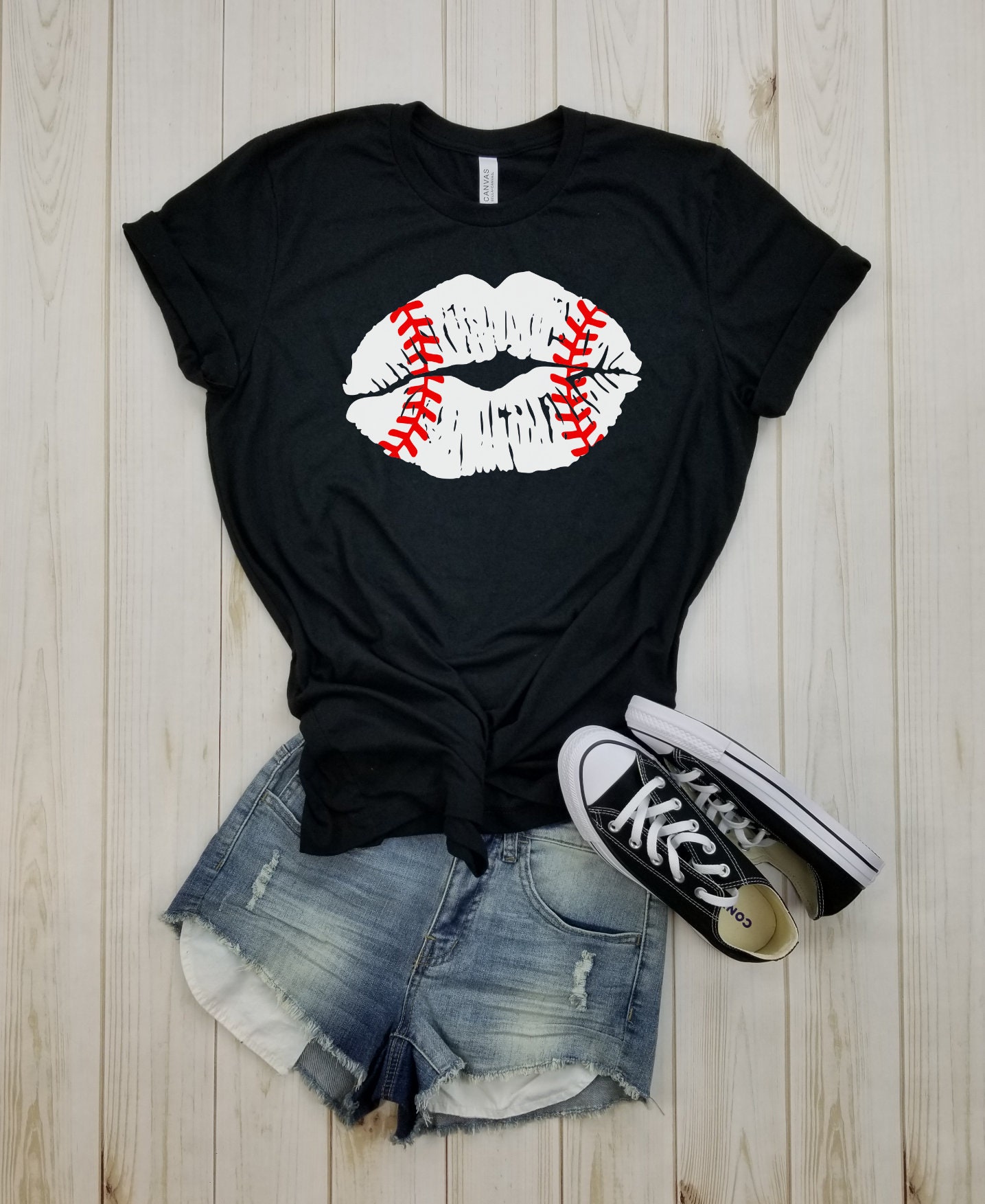 Baseball Lips Shirt Baseball Mom Shirt Baseball Shirt Etsy