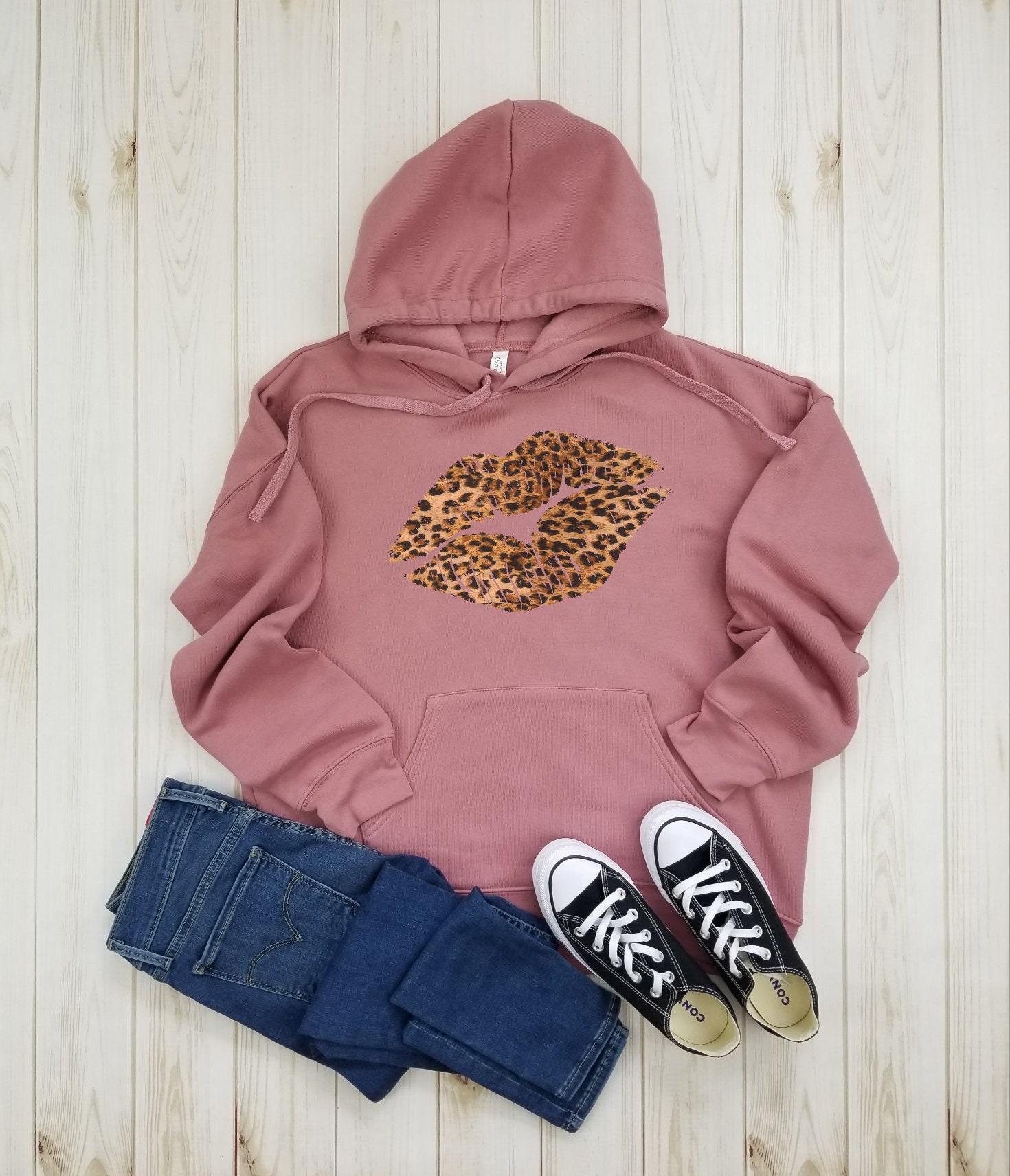 Leopard Lips Fleece Hoodie Lip Shirt Lip T Shirt Lip | Etsy