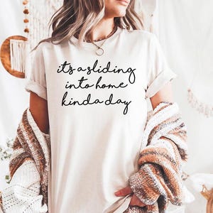 It's a Sliding into Home Kinda Day - Comfort Colors, Game Day, Baseball Mama, Softball Shirt, Softball Mom, Baseball Mom, Biggest Fan tee