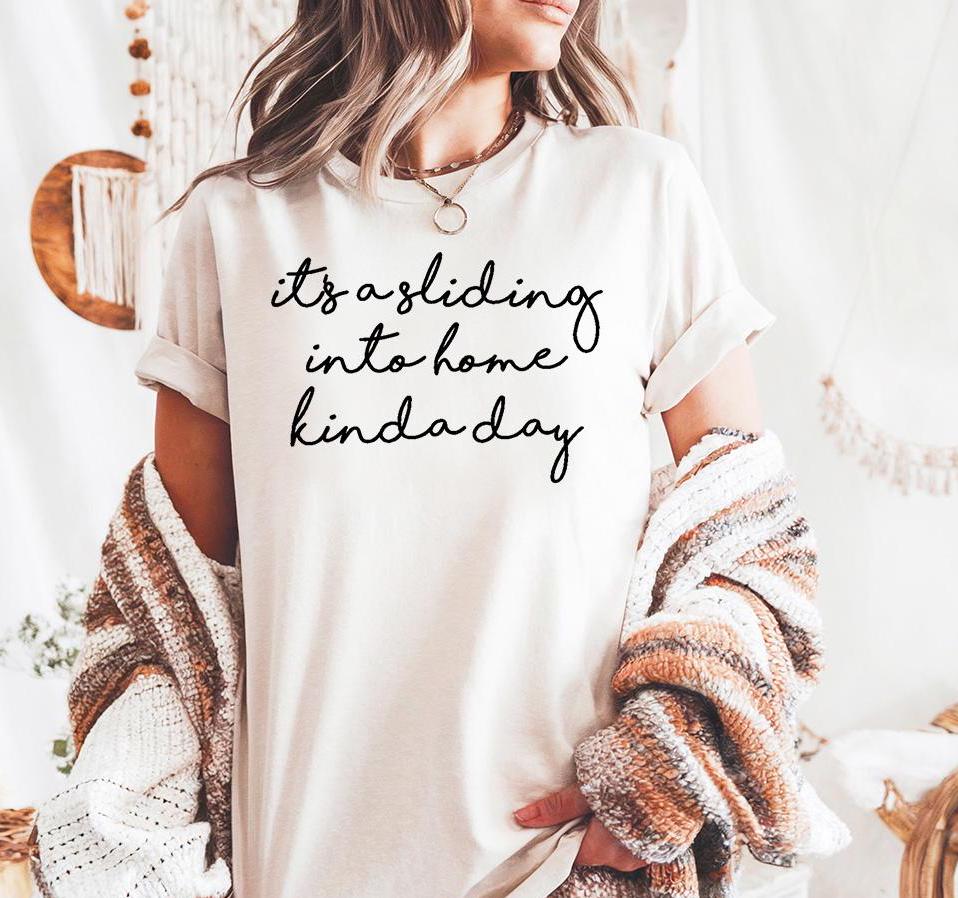 It's a Sliding into Home Kinda Day - Comfort Colors, Game Day, Baseball Mama, Softball Shirt, Softball Mom, Baseball Mom, Biggest Fan tee