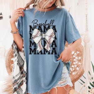 Coquette Baseball Mama - Comfort Colors, Baseball Day, Baseball is Back, Softball Shirt, Softball Mom, Baseball Mom, Game day, Play ball