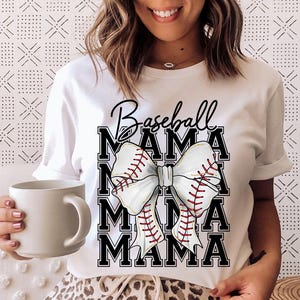 Coquette Baseball Mama - Shirt, Baseball Day, Baseball is Back, Softball Shirt, Softball Mom, Baseball Mom, Game day shirt, Play ball shirt