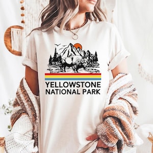 Buffalo Yellowstone National Park - Comfort Colors, Zion, National Park Shirt, Everglades, Yosemite, Camping shirt, Grand Canyon shirt