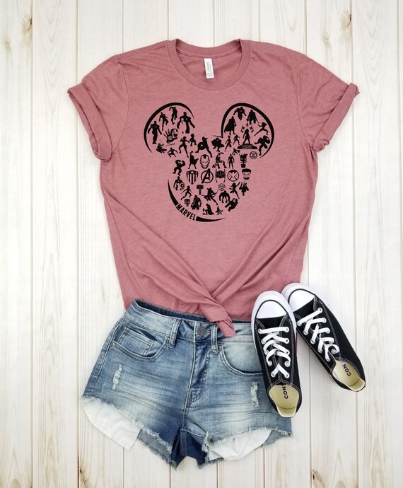 Marvel disney sale shirts