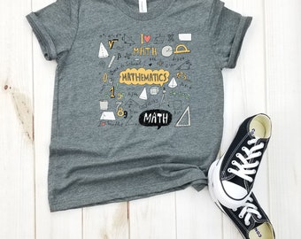Mathematics Doodle - Toddler Shirt, Math Shirt, Math Lover Shirt, Math Shirts, Funny Math, Math Lover Gift, Funny Math, Mathematician.