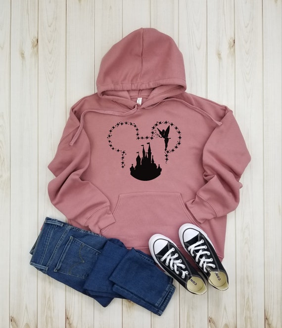 Tinkerbell Mickey Castle Fleece Hoodie Disney Shirts Disney Mom Shirt Mickey Mouse Disney Cruise Disney Matching Disney Princess. Etsy