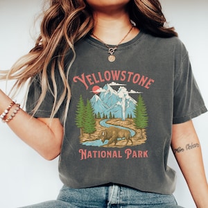 Yellowstone National Park - Comfort Colors, Zion, National Park Shirt, Everglades, Yosemite, Camping shirt, Grand Canyon, Nature shirt