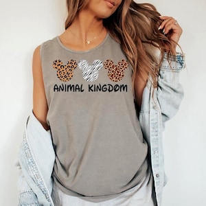 Animal Kingdom Mickey - Comfort Colors Tank, Funny Mickey And Friends T-shirt, Disney Safari Mode Tee, Disney Vacation Holiday, Mickey Tee