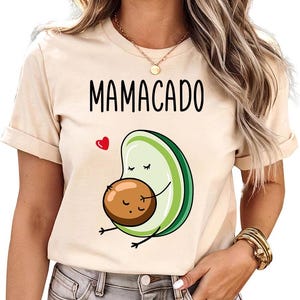 Mamacado - Maglietta, Maglietta per Annuncio Nascita Bambino, Regalo per Neomamme, Maglietta per Annuncio Gravidanza, Magliette Premaman, Regalo Baby Shower, Maglietta per Annuncio Gravidanza