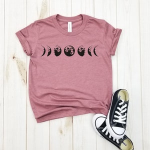 Moon Phases - Peuter Shirt, Moon Shirt, Moon Phases Tshirt, Moon Phases Tee, Space Shirt, Astronomie Shirt, Volle Maan, Cadeau voor Ruimte Liefhebber.