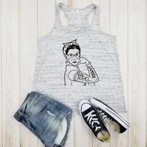 Dissent RBG - Racerback Tank, Ruth Bader Ginsburg Shirt, Notorious RBG Shirt, RGB Shirt, I Dissent Shirt, Women&#39;s Equality, Empowerment