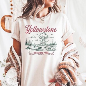 Retro Yellowstone National Park - Comfort Colors, Zion, National Park Shirt, Everglades, Yosemite, Camping shirt, Grand Canyon, Nature shirt