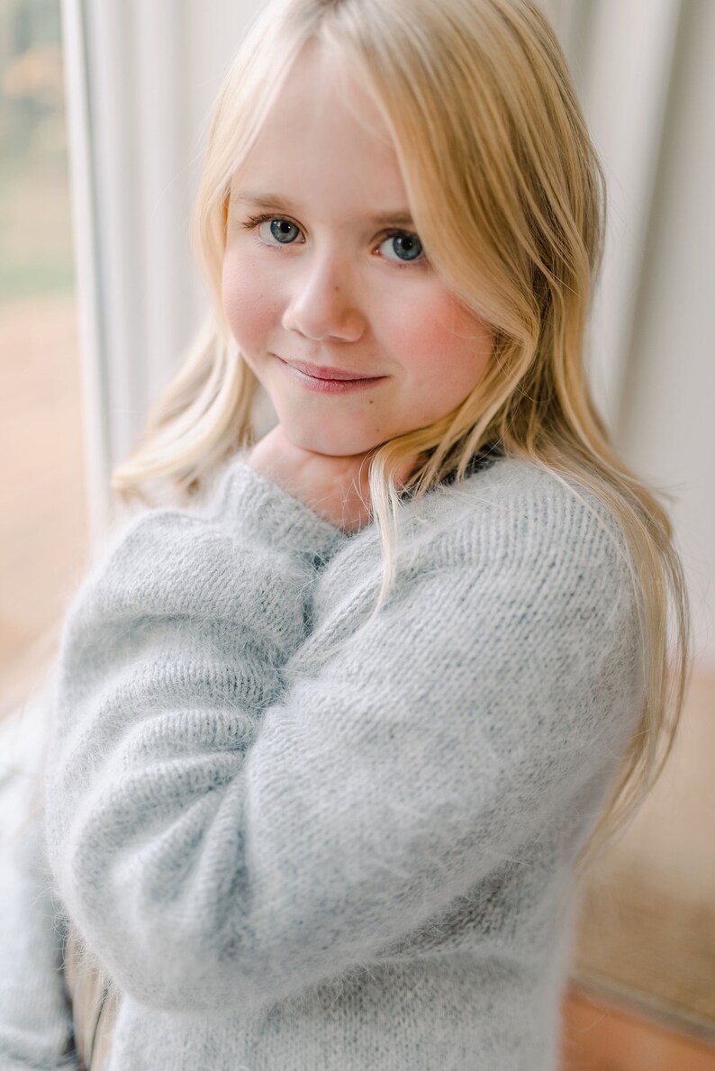 Kids Silky Soft Angora Cardigan Sweater Easter Angora Cardigan Angora