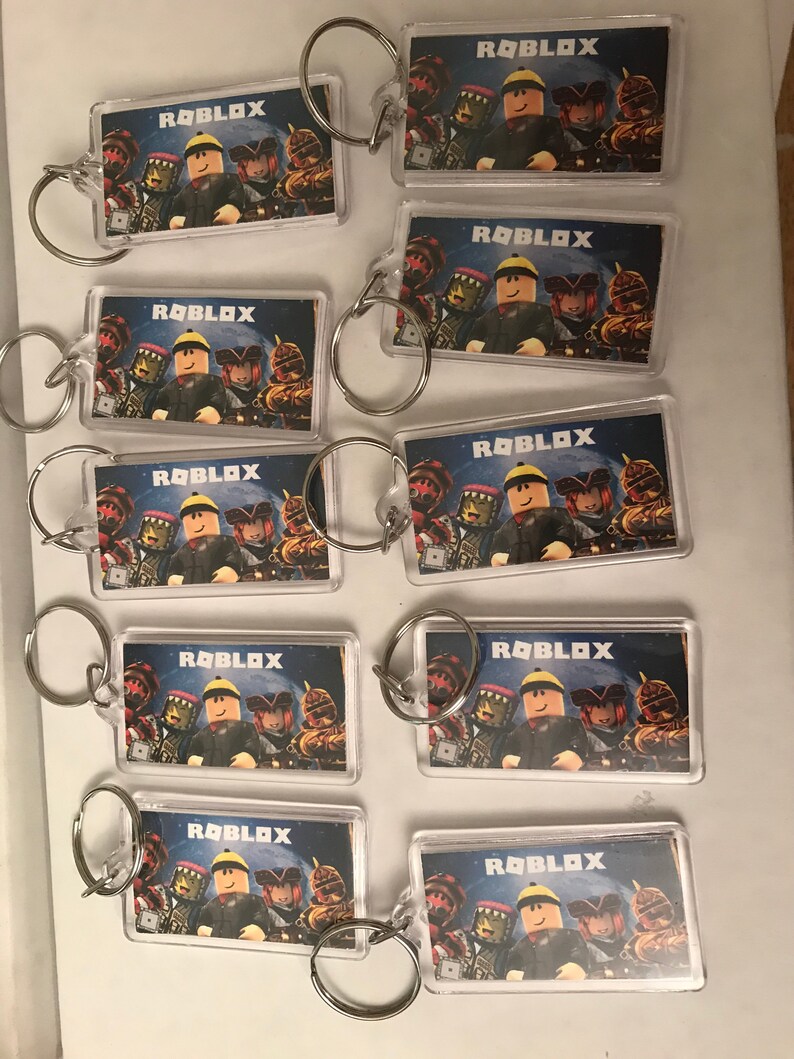 Roblox Keychain Party Favor Set of Qty 5 Etsy.de