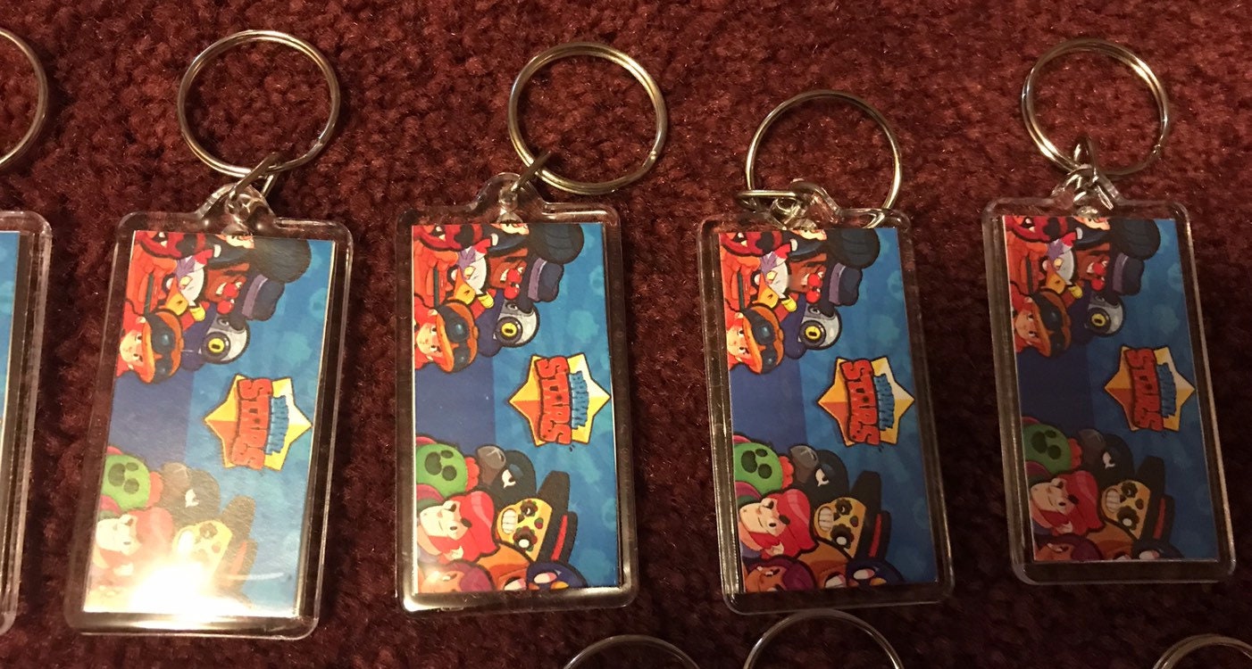 BRAWL STARS Keychains Party Favor Set of Qty 5 - Etsy