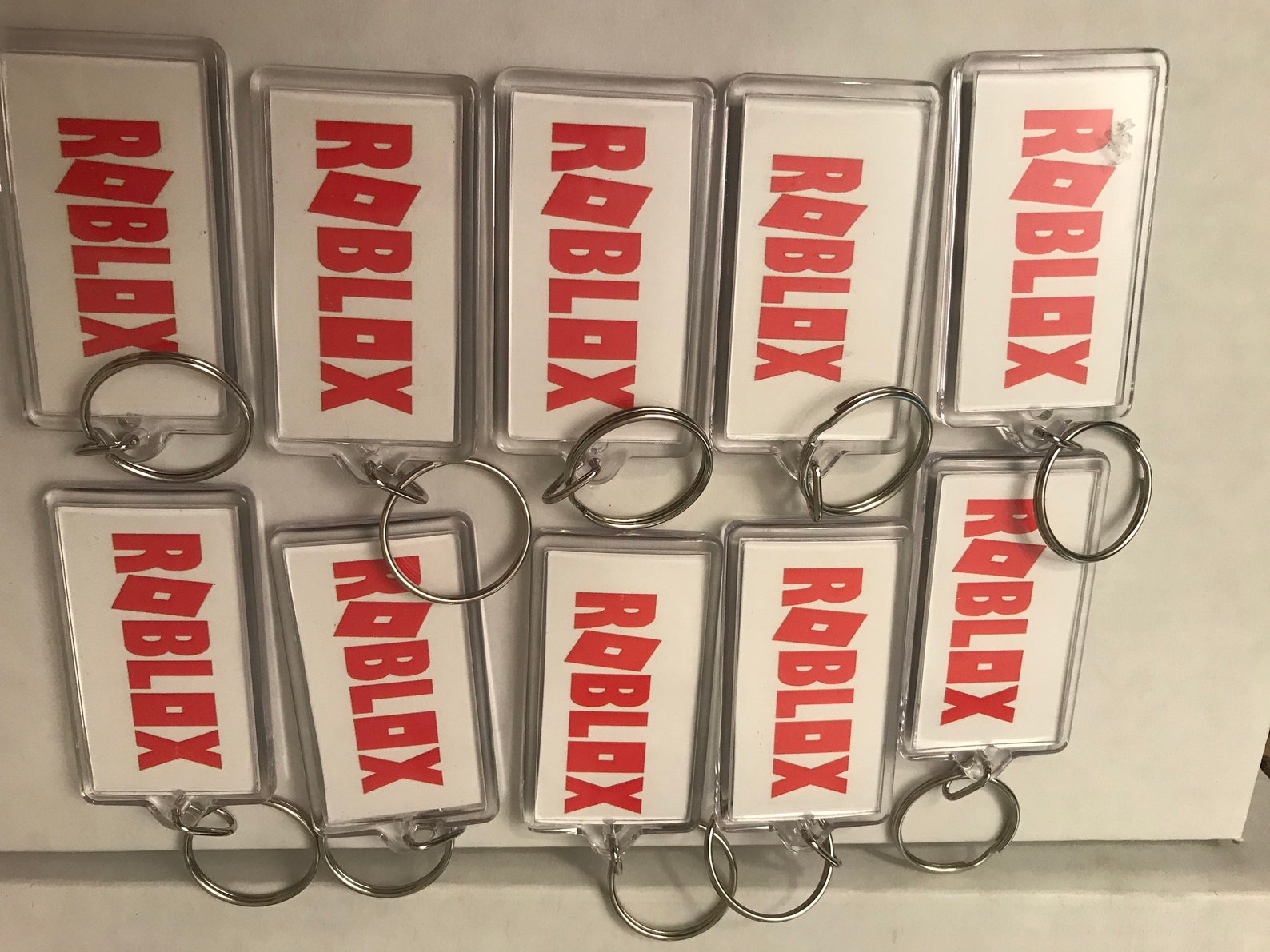 Roblox Keychain Party Favor Set of Qty 5 Etsy