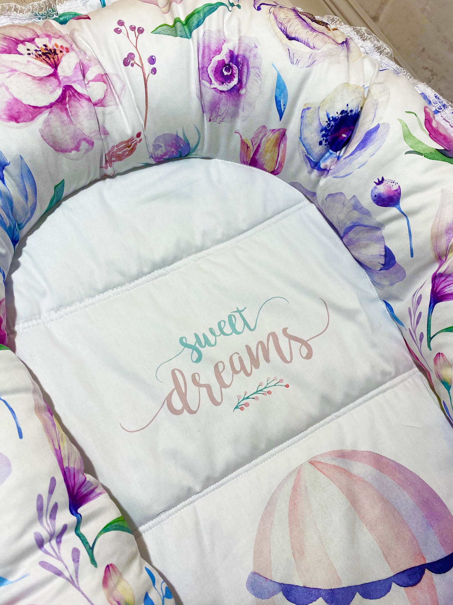 Handmade textile baby sleeper cosleeper for babies satin Etsy