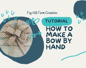 Tutorial de arco de mano, Cómo hacer un arco a mano, Cómo hacer un arco de corona, Cómo hacer un arco de regalo, Este tutorial de arco para principiantes,