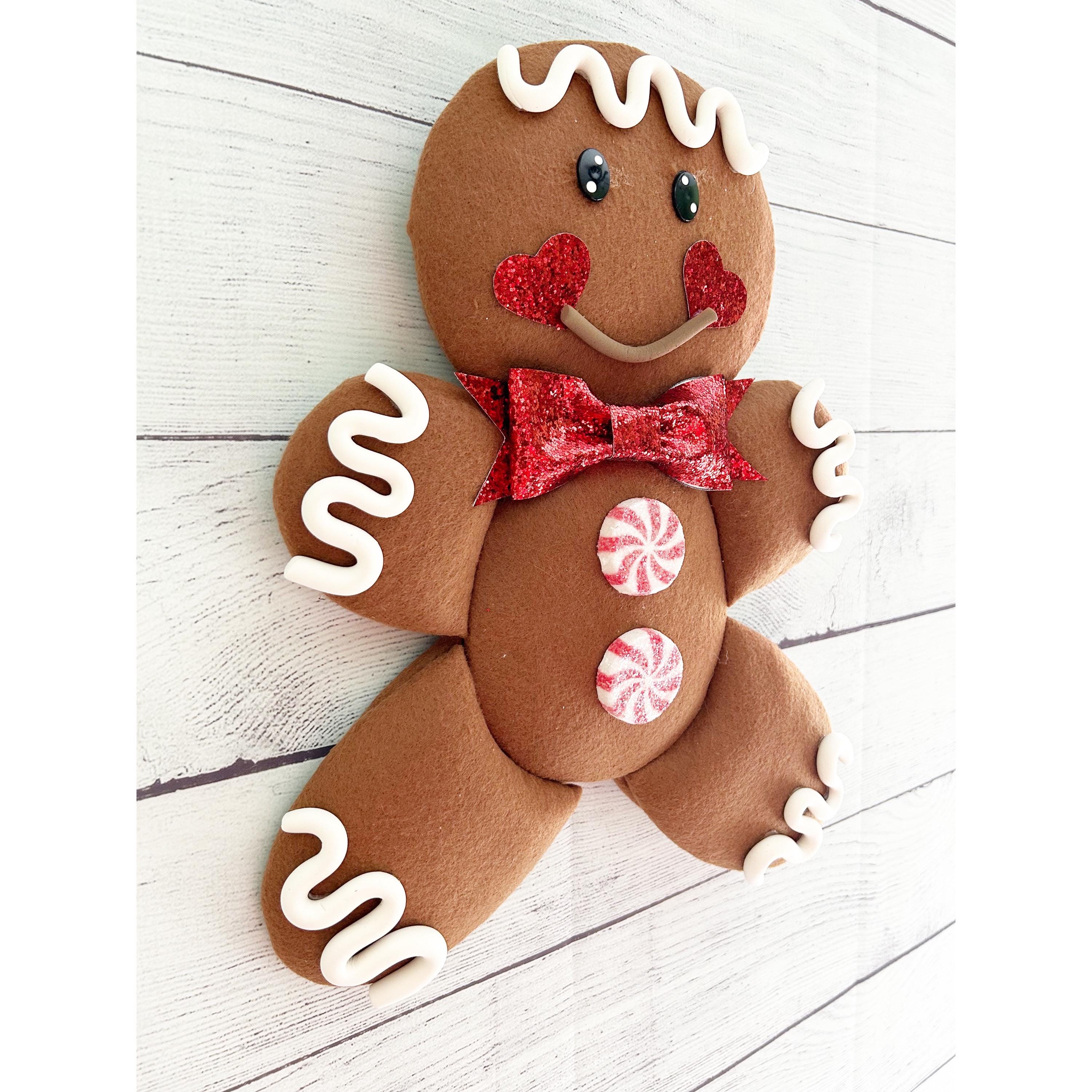 Christmas Gingerbread Cookie Door Décor, Gingerbread Wreath Attachment ...