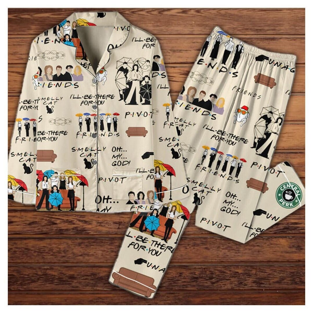 Friends TV Series Pajamas Set, Friends TV Show 3D Pjs, Friends Movie ...