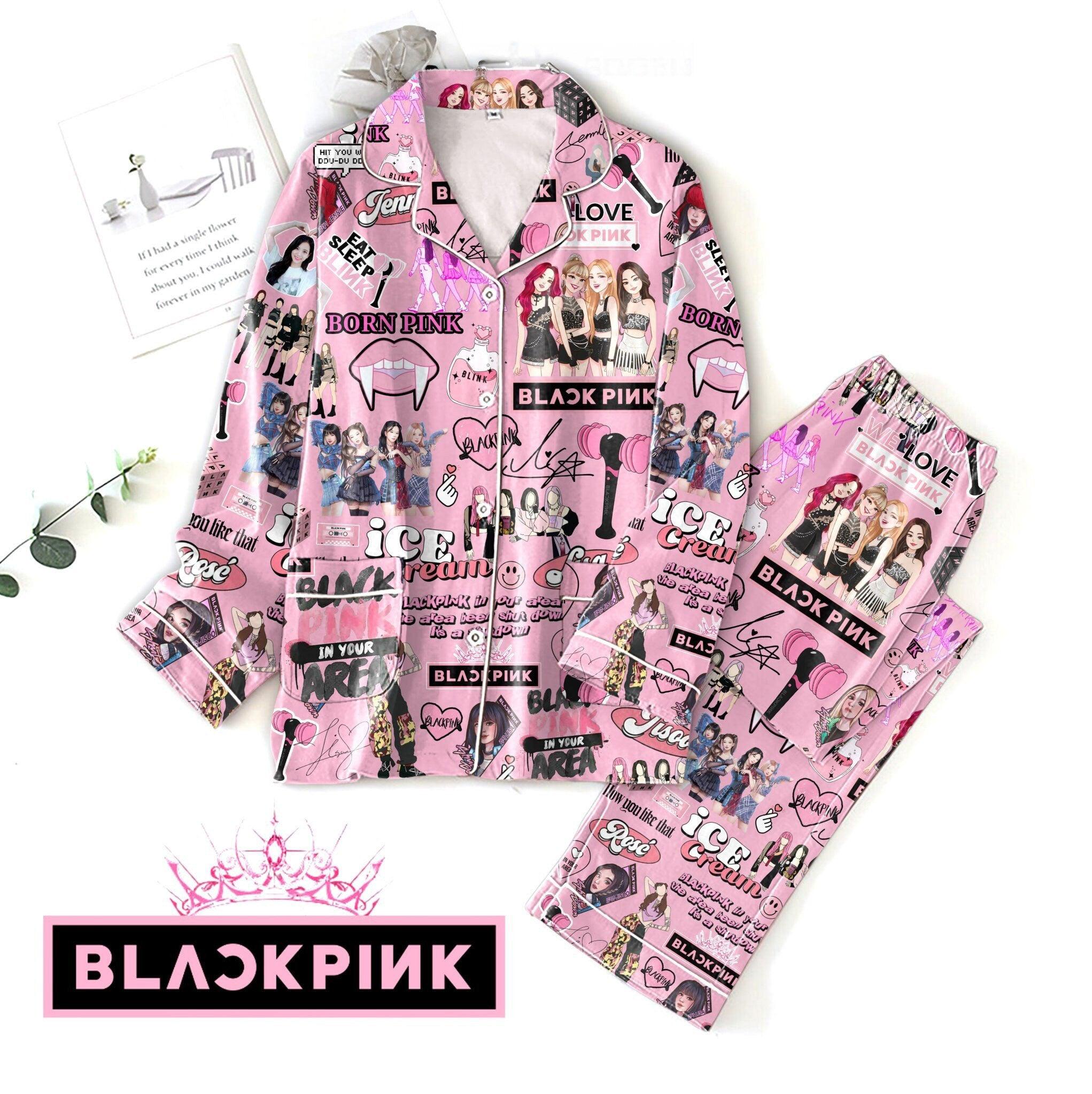 Pink and black pjs hotsell