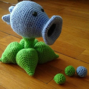 Crochet Pea Shooter Amigurumi Pattern