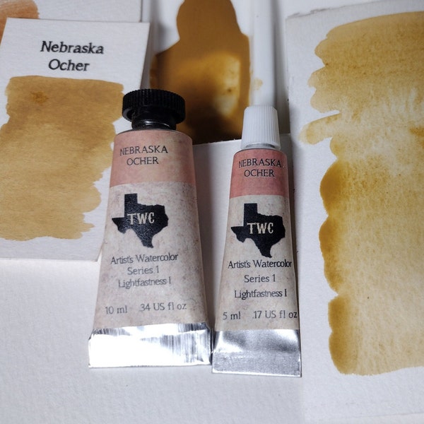 Nebraska Ocher Watercolor in tube