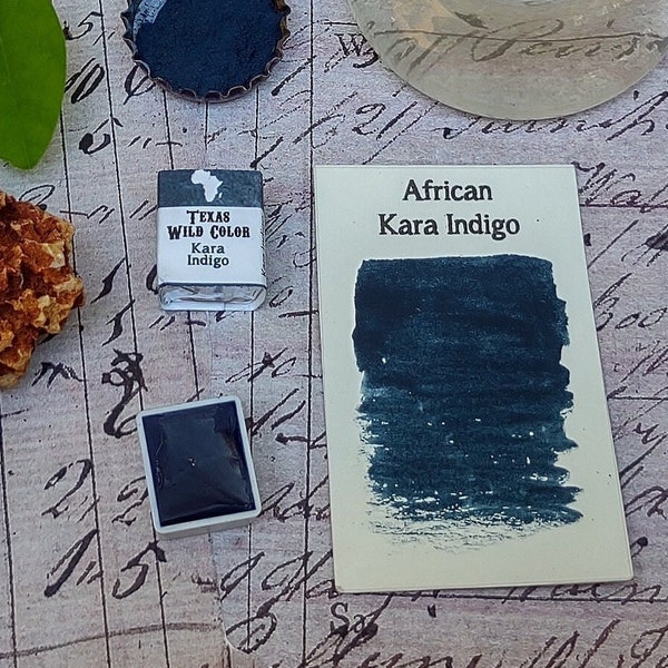 African Kara Indigo Watercolor