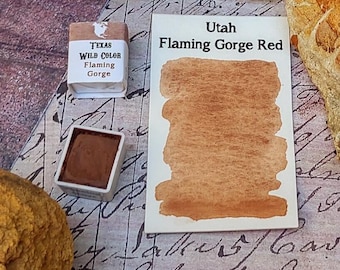 Utah Flaming Gorge Watercolor