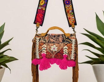 Banjara tassen Patchwork tas Festival tas Boho tas handgemaakte tas hobo tas hippie tas hippie tas geborduurde tas Boho tas Sling Bag